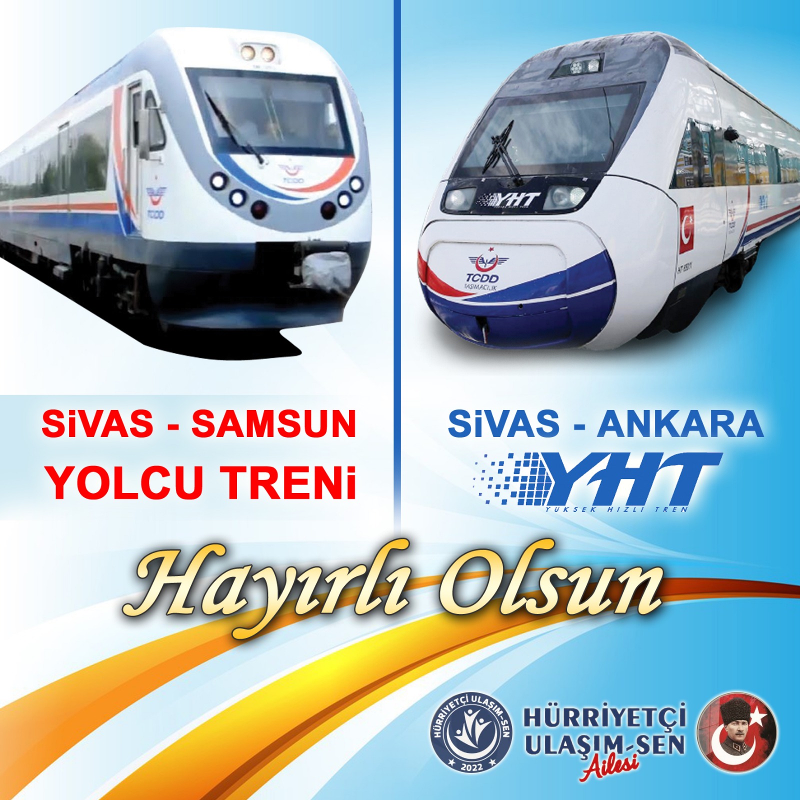 Ankara-Sivas Hızlı Tren Hattı Ulaşıma Açıldı.